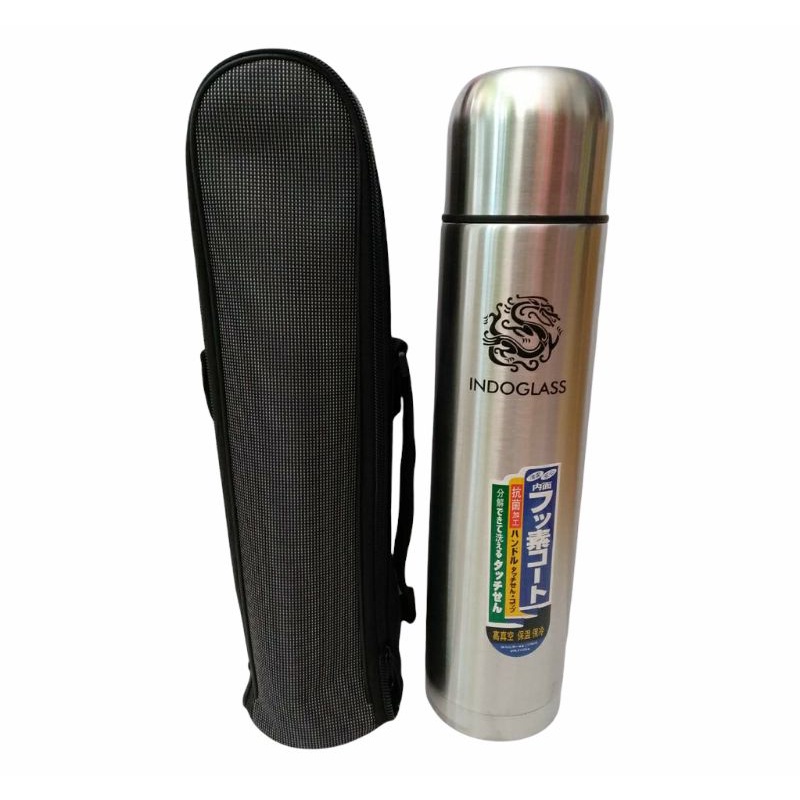 Termos botol Travel Mug Portable Premium Kopi Termos Dingin Air Panas V1K1 Vacuum Cup Otomatis Polos