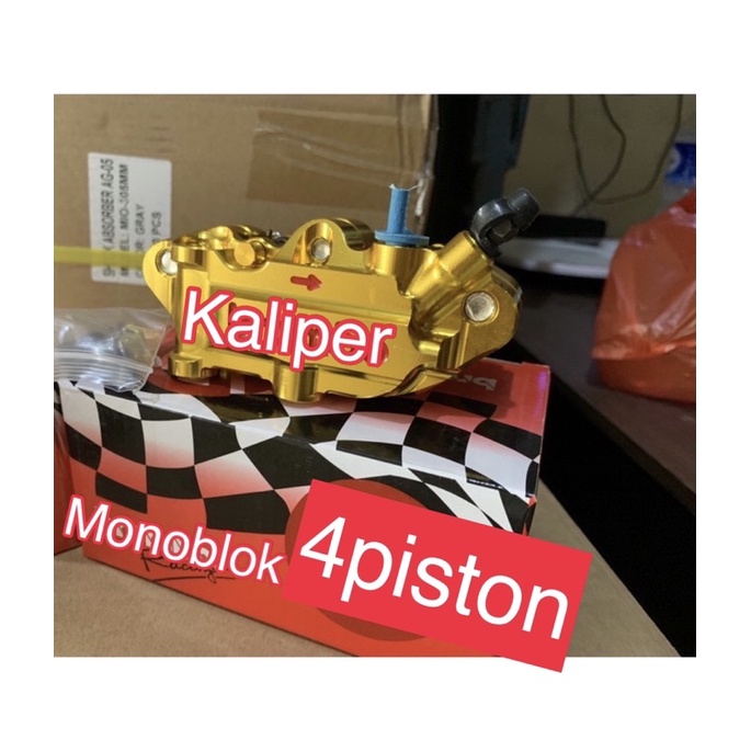 Promo kaliper monoblok CNC universal semua jenis kendaraan MOTOR