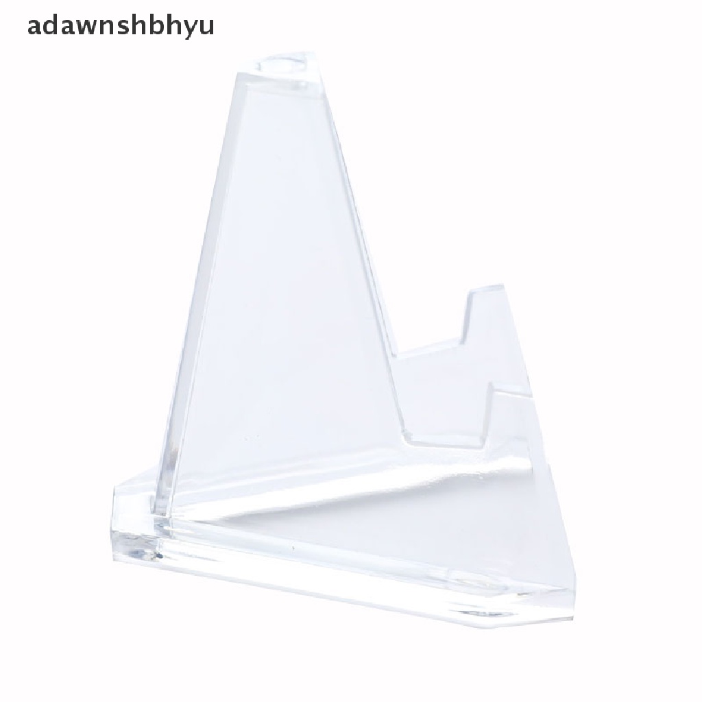 Adawnshbhyu 1Pc Pajangan Kartu Show Stand Akrilik Koleksi Koin Kuda-Kuda Medali Badge Holder