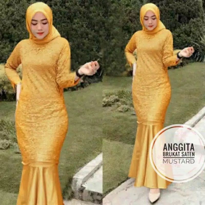 TOKO MURAH ONLINE GAMIS BRUKAT PESTA MEWAH ANGGITA DUYUNG / GAMIS KONDANGAN / GAMIS HAJATAN