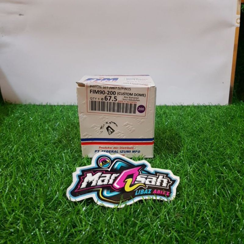 Piston Fim90 diameter 65.5 66 66.5 67 67.5 68 pin 15 piston fim tiger fim custom dome marqsah racing-67.5