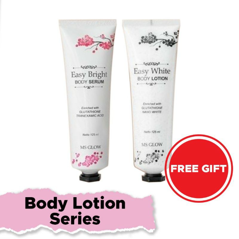 Ms Glow Easy White Body Lotion Hand Body Pemutih Badan