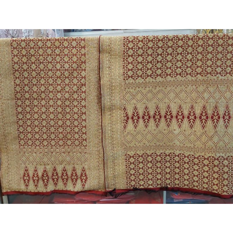 one set songket pandai sikek + saluak padang asli