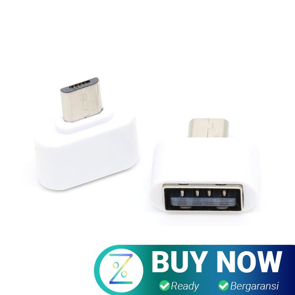 JETTING Mini OTG Adapter Micro USB ke USB Female - V8 - White