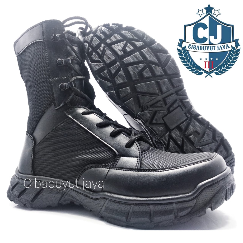 SEPATU PDL - SEPATU PDL HITAM COMBAT NINJA TNI POLRI DELTA CORDURA TERLARIS
