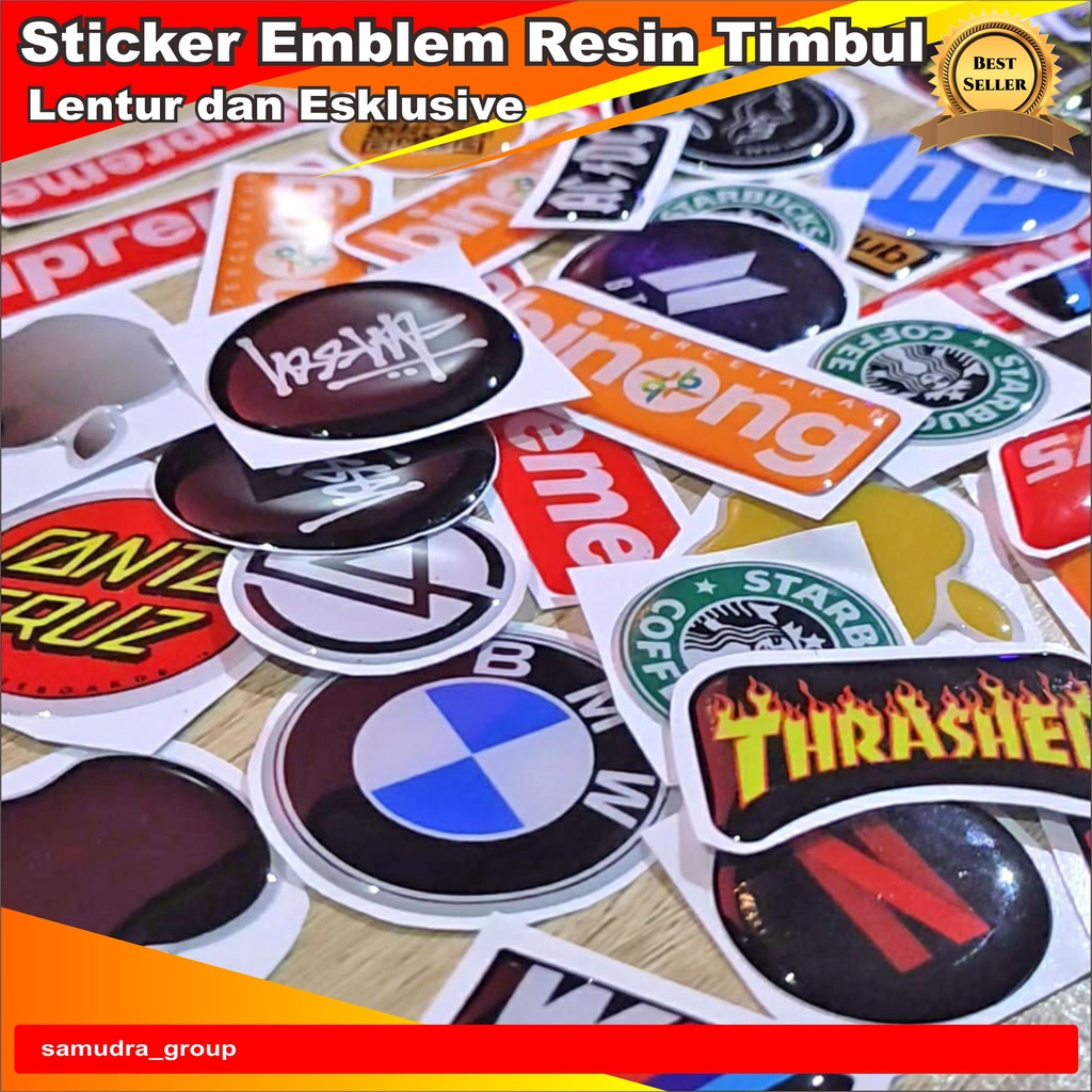 Custom Emblem  Resin Timbul dan Lentur variasi motor dan mobil