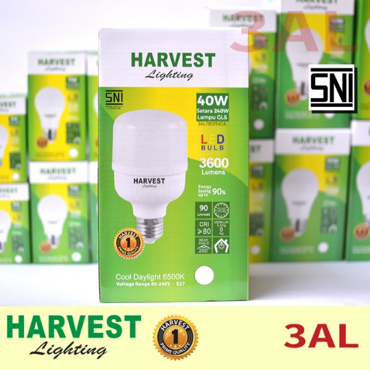 40W HARVEST LIGHTING Lampu Kapsul LED T-Bulb 40 watt Lampu Hemat Energi Original Bersertifikat SNI dan Bergaransi