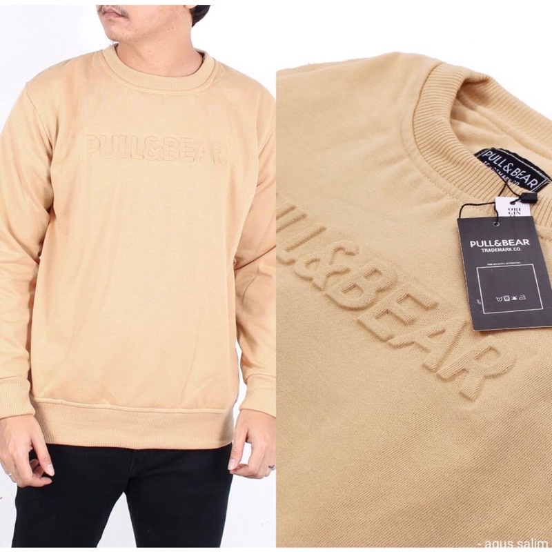 COD hoodie polos Pull and bear sweatshirt crewneck pria wanita premium super denim motif