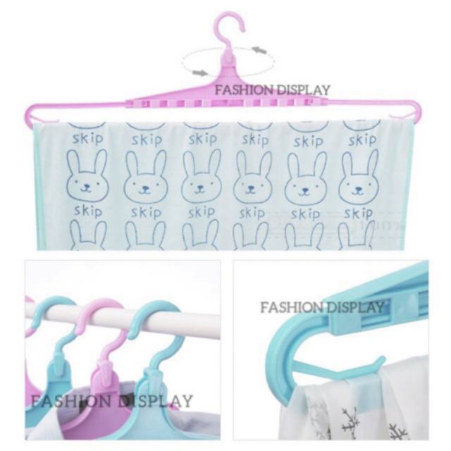 Hanger Plastik Hanger Jemuran Handuk Jemuran Sprei Hanger Selimut Hanger Sejadah Geser -BH