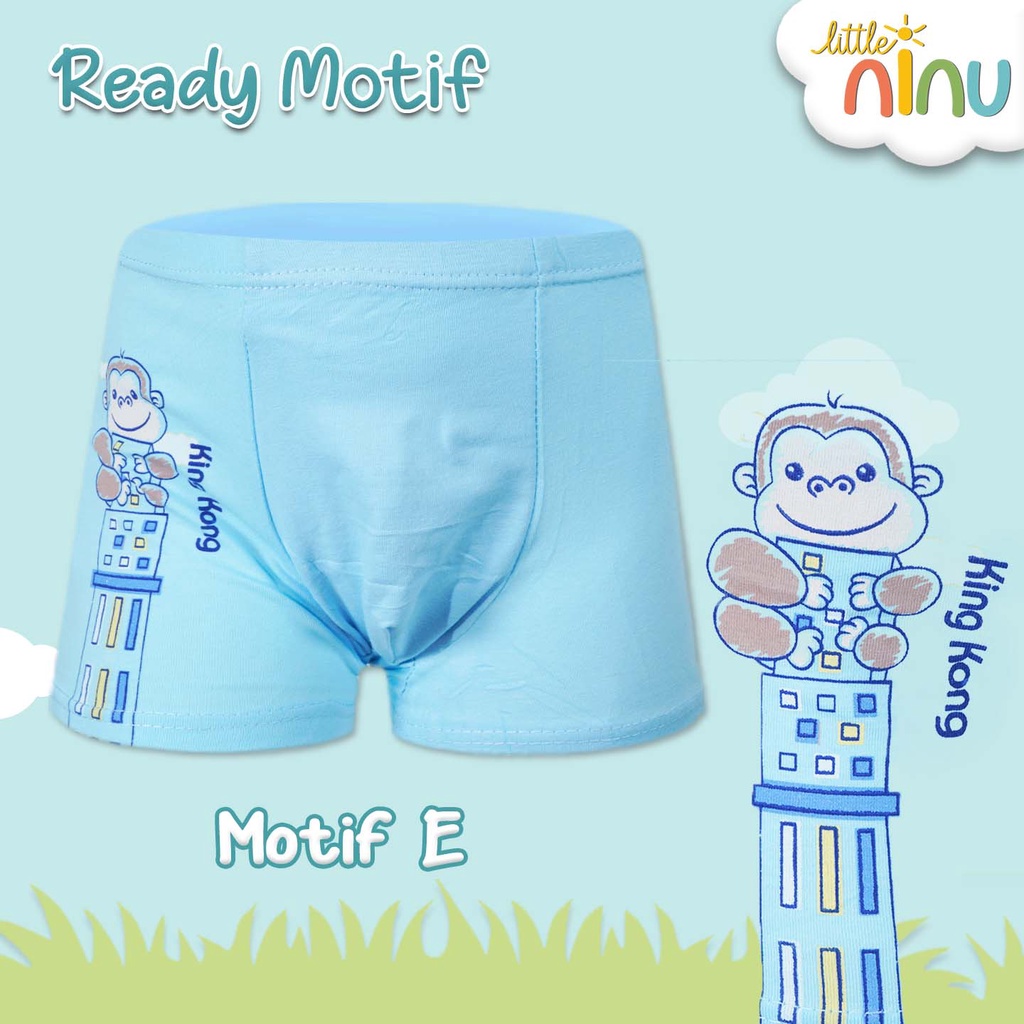 LITTLE NINU CD Celana Dalam Boxer Anak Premium 0008