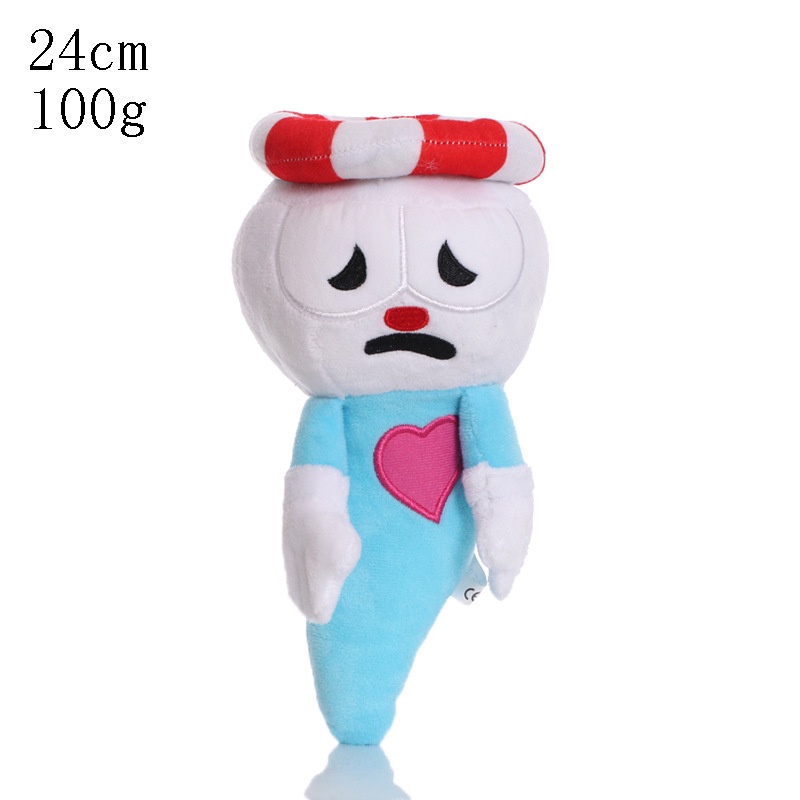 1pc Boneka Plush Karakter Game Cuphead Mugman Ms. Chalice Cuphead Bahan Lembut Untuk Hadiah Ulang Tahun