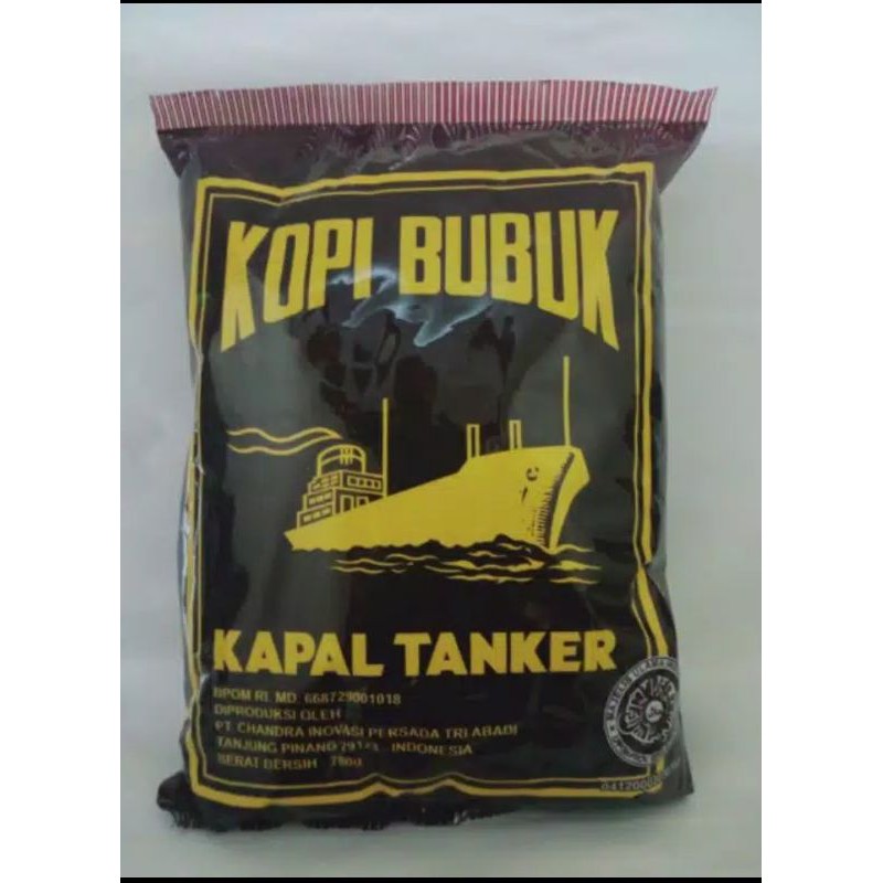 

Kopi kapal tanker 650gr kopi bubuk olahan tradisional khas tanjung pinang