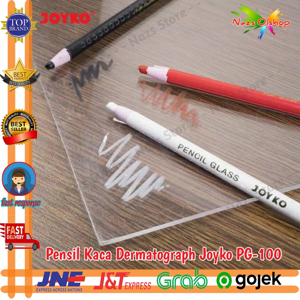 

Pensil Kaca Pencil Glass Dermatograph Joyko PG-100