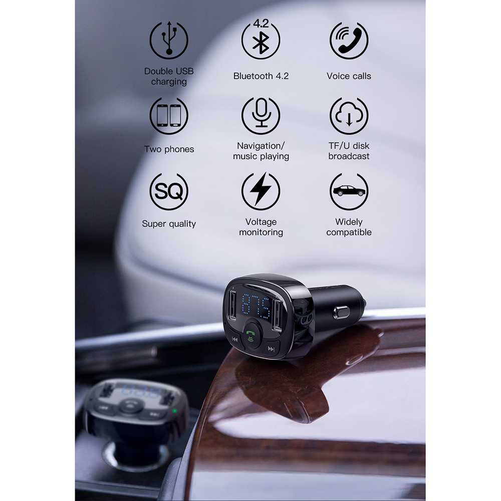 Baseus 2 in 1 Smart Bluetooth Audio Transmitter USB Charging CCTM-01