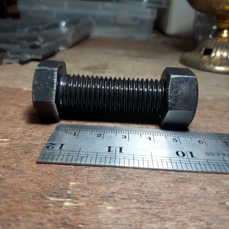 BAUT BAJA HTB 8.8 M18 X 55 / BAUT BAJA M18 X 55 HITAM / BAUT M18X55 BAJA / BAUT 27 KUNCI 27 FULL DRA