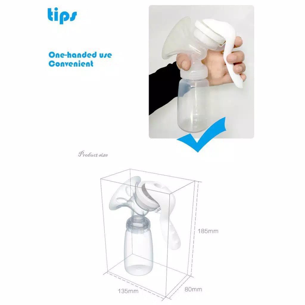 Real Bubee Breast Pump - POMPA ASI MANUAL (FREE DUS DAN PACKING BUBBLE WRAP)