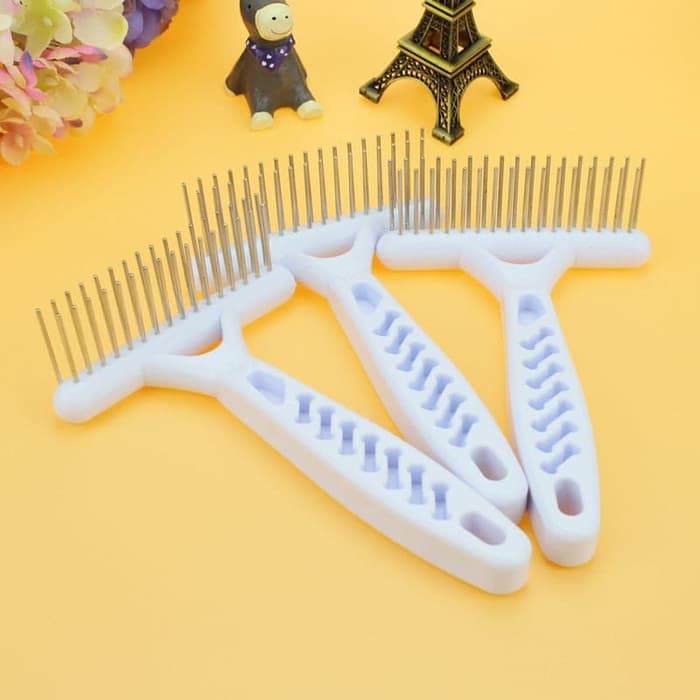 Sisir Grooming RK-01 Untuk Kucing dan Anjing Comb Cat Dog Pet Groom Putih Jarang