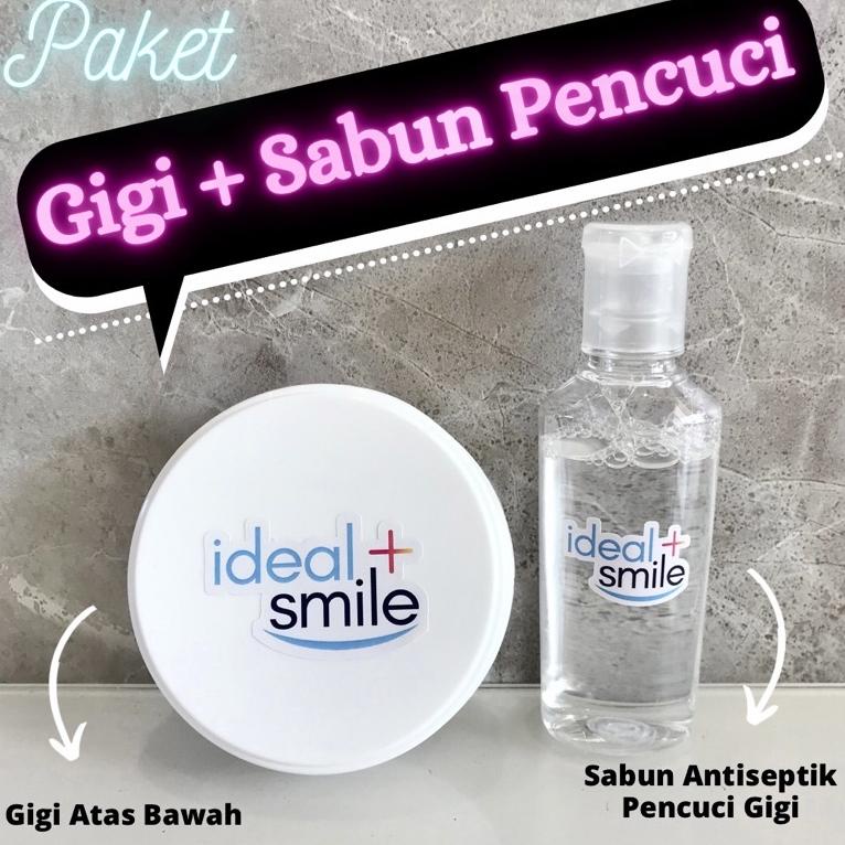 Seller❃ IDEAL SMILE GIGI PALSU ATAS BAWAH GIGI PALSU LEPAS PASANG VENEER snap on smile 97 ✣
