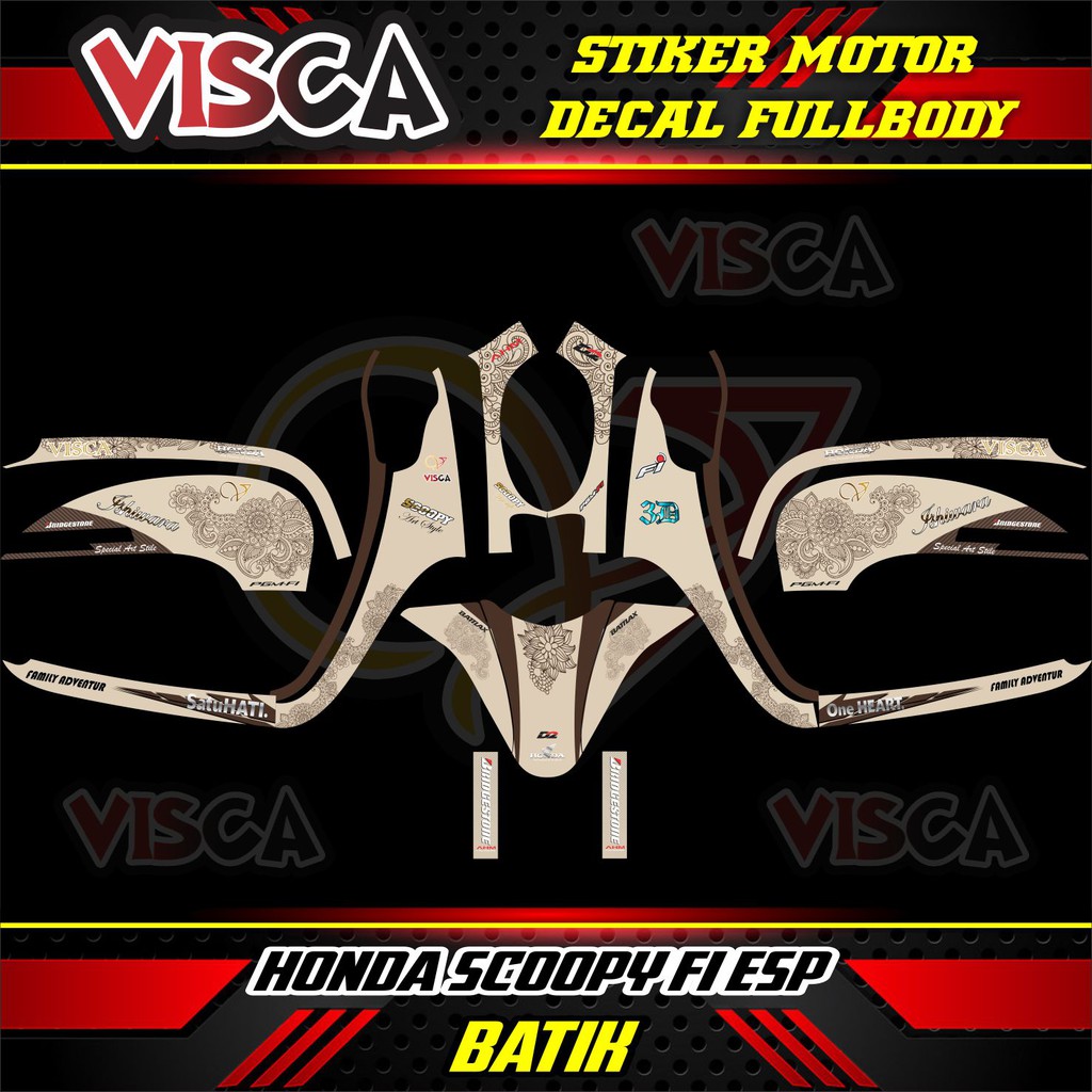 decal SCOOPY decal SCOOPY  decal  SCOOPY full body SCOOPY FI ESP BATIK