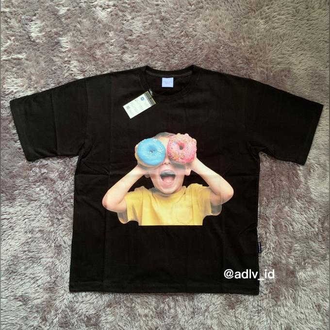 Acme De La Vie Adlv Baby Face Short Sleeve T-Shirt Black Donuts 5