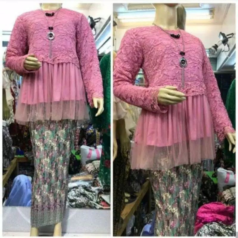 PRODUK ORIGINAL SETELAN KEBAYA ALESHA/KEBAYA WISUDA/KEBAYA TUNANGAN/