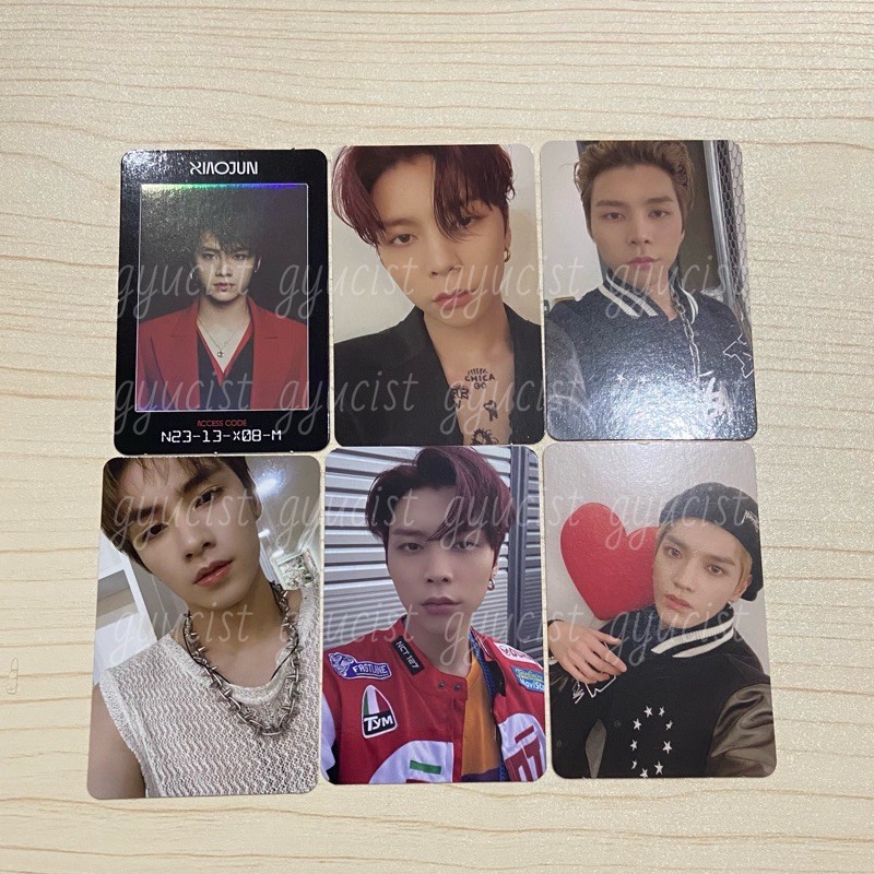 photocard pc taeyong johnny neo zone c ver., 2nd player, lucas ac xiaojun resonance