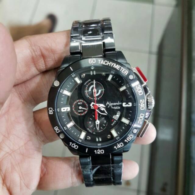 Jam Tangan Pria Alexandre Christie AC 6463 Black