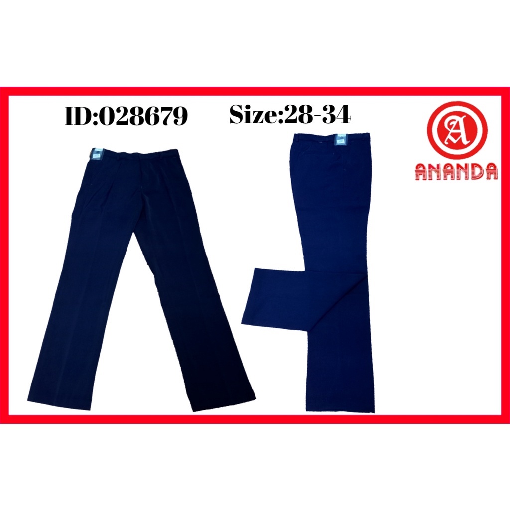 Celana panjang pria dewasa stievers katun all warna slim 112 29-34.