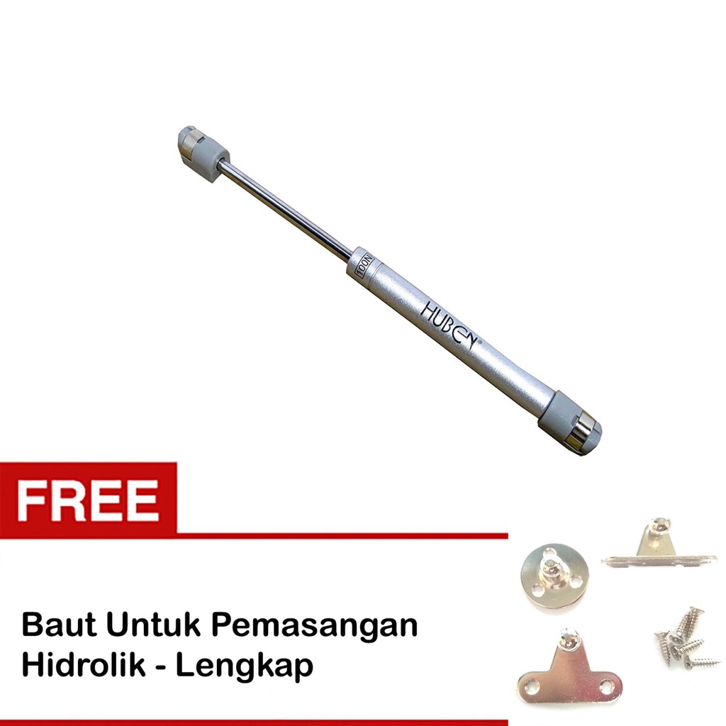 Hidrolik Jok Motor Hubben Original - SILVER ( Sudah Termasuk Baut pemasangan Lengkap )