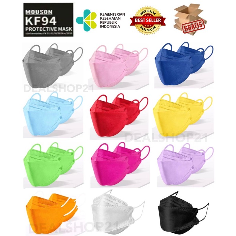 MASKER KF94 korea, 4ply evo masker, 1 BOX ISI 10pcs