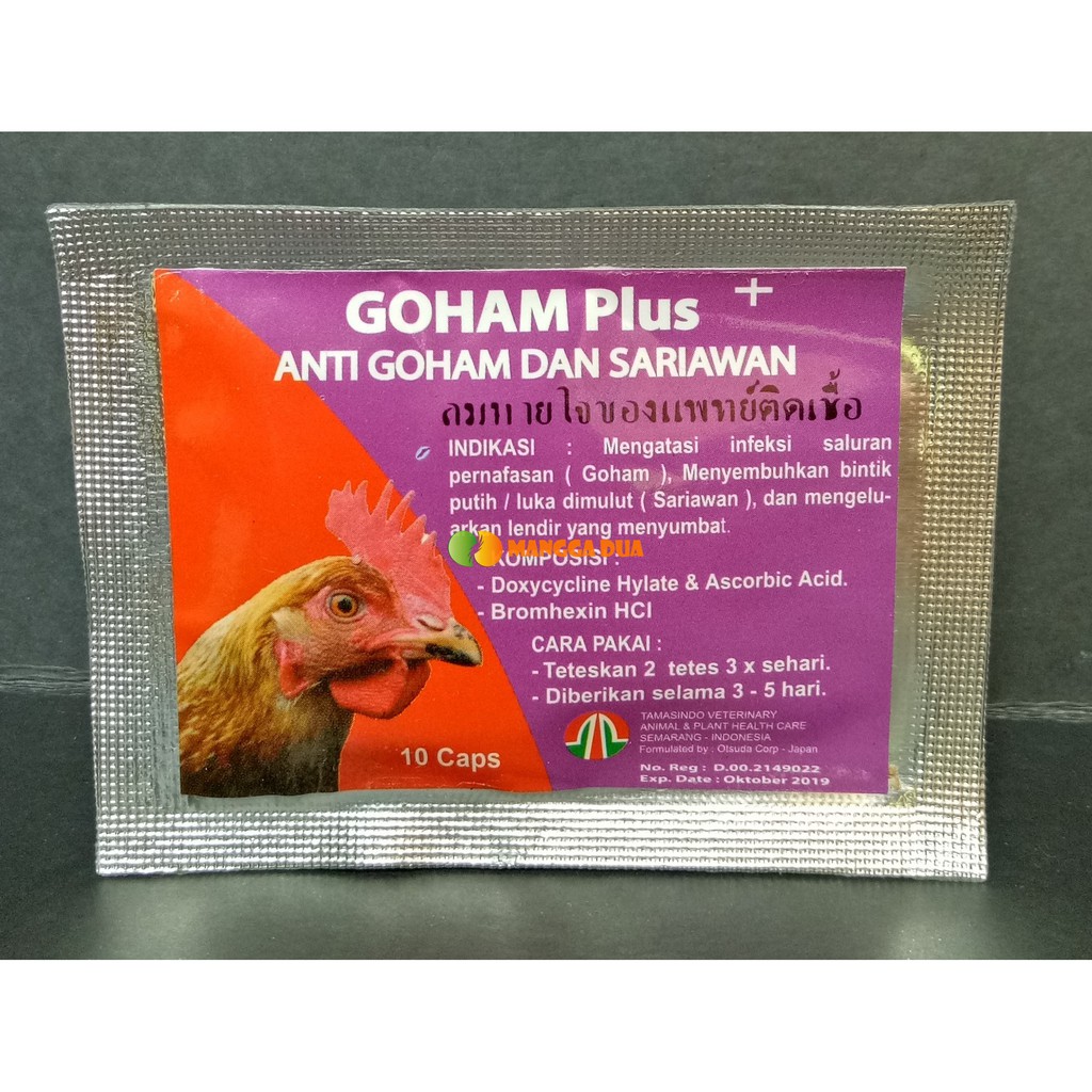 Goham Plus 10 Capsul Original - Anti Goham Dan Sariawan Ayam