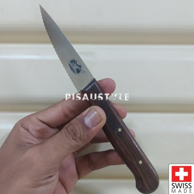 Pisau Koleksi Victorinox Steak Knife Edisi Pertama Cap Payung Langka