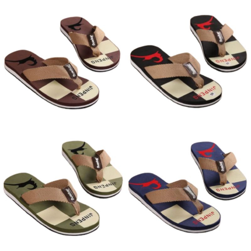 Sandal Jepit Pria Wanita Jinpeng Terbaru