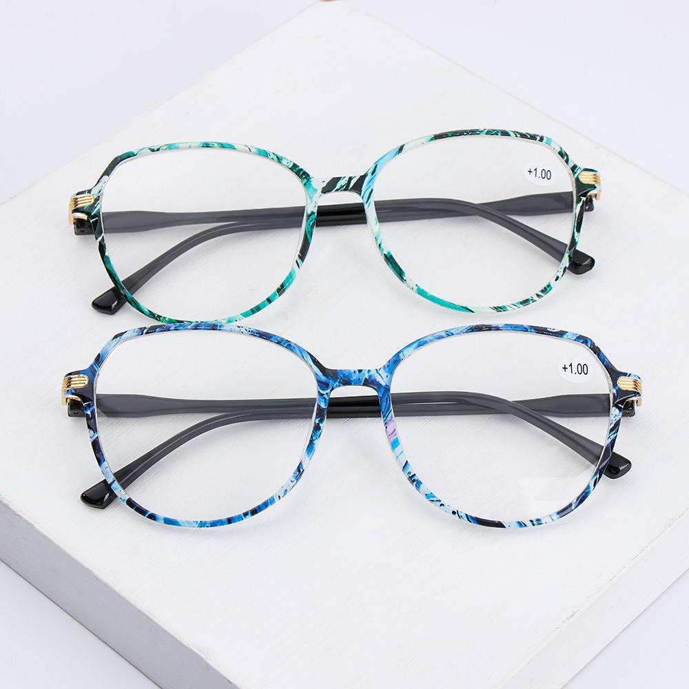 Populer Kacamata Baca Pria Wanita Portable Elegan Vintage Ultra Ringan Frame