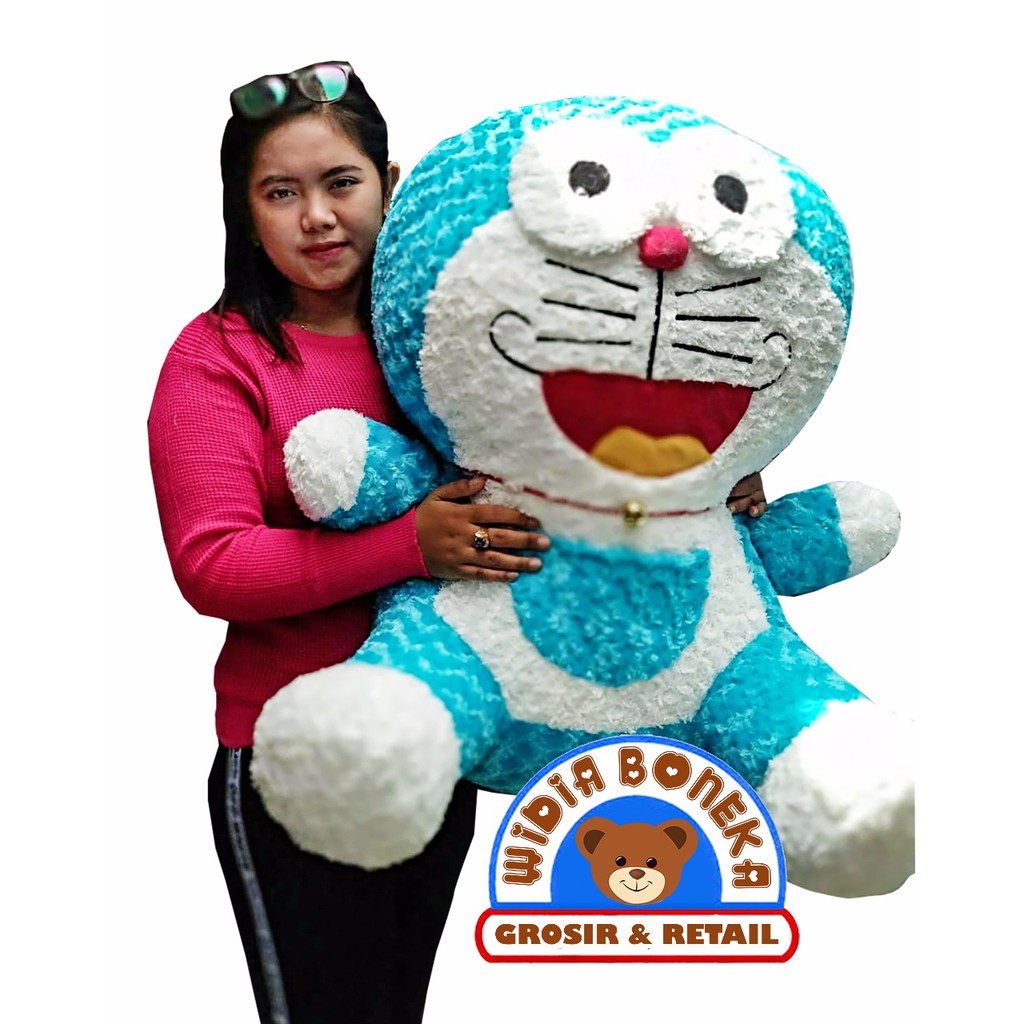 Boneka Doraemon SUPER JUMBO DUDUK 85CM