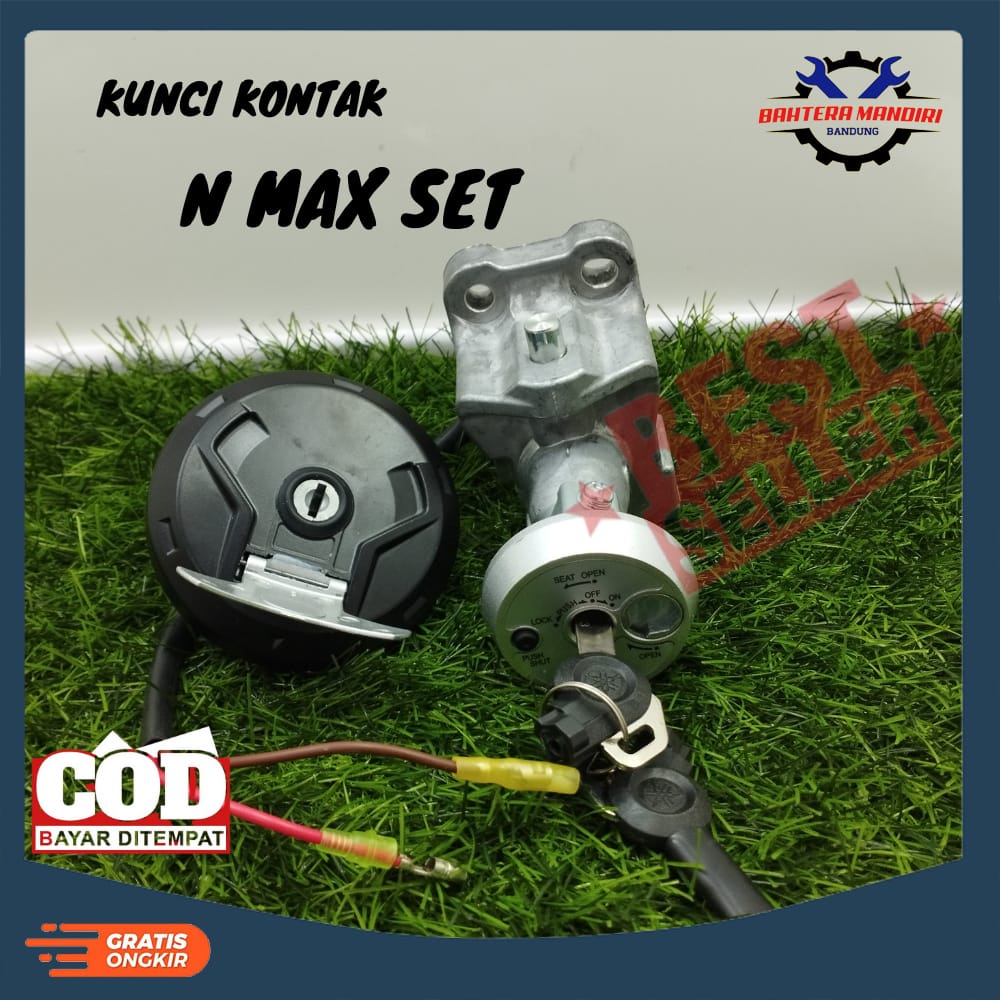 Kunci kontak SET + tutup tangki YAMAHA NMAX 2DP kualitas ORIGINAL n max SET ASSY LAMA OLD ORI