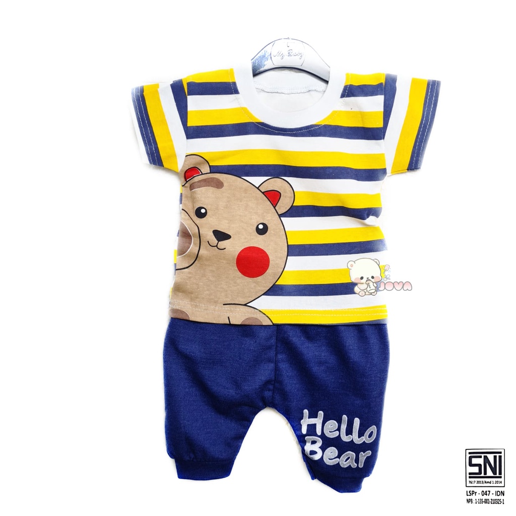 ECER BOBOBAM BAJU KAOS BEAR ANAK LAKI-LAKI / SETELAN ANAK HARGA GROSIR