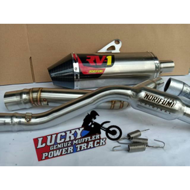 KNALPOT MOTOR RACING CRF KLX DTRCKER NORIFUMI RV1