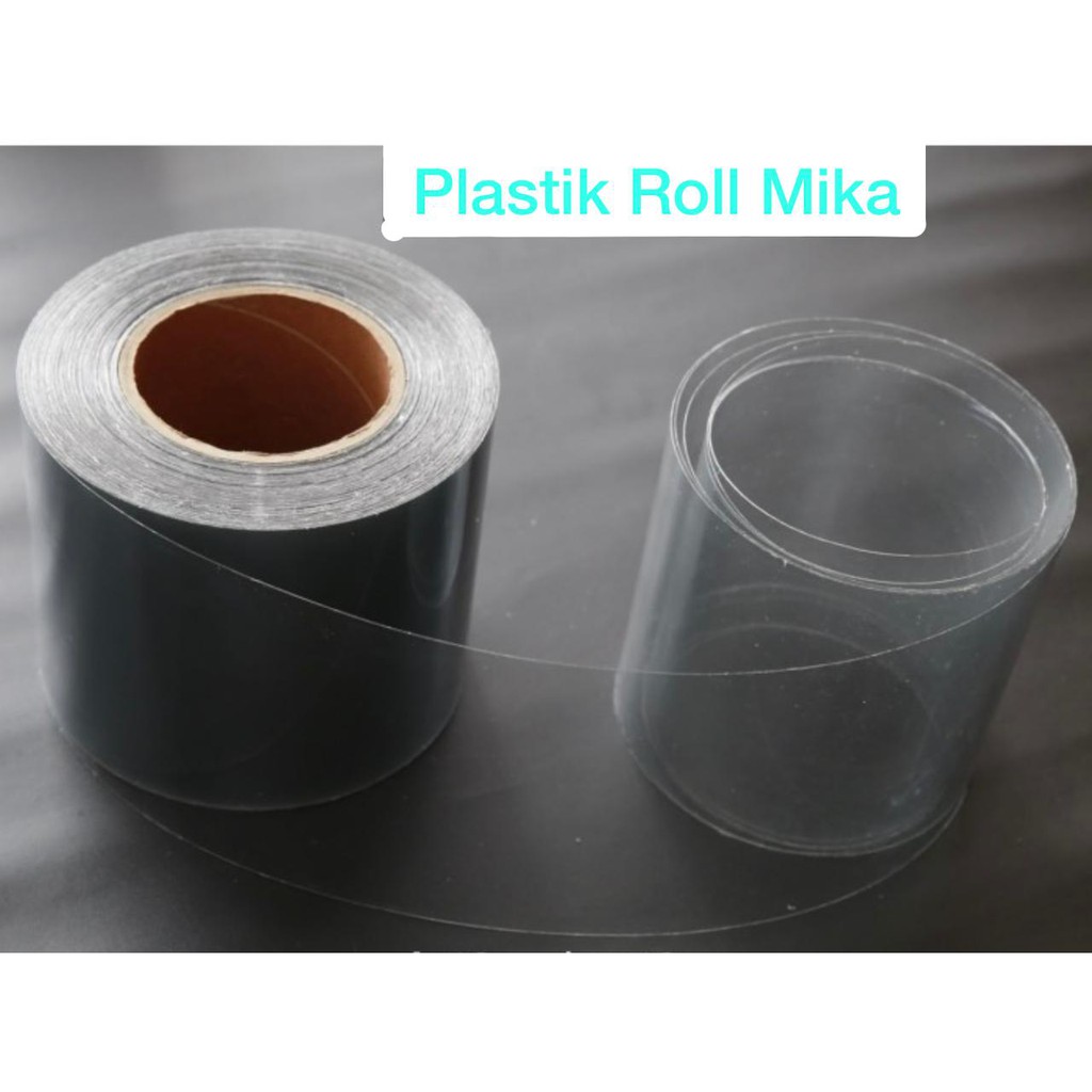 Plastik Mika Roll Pinggiran Pembatas Kue Clear Lebar 6cm Panjang 1 Meter - Plastik Mika