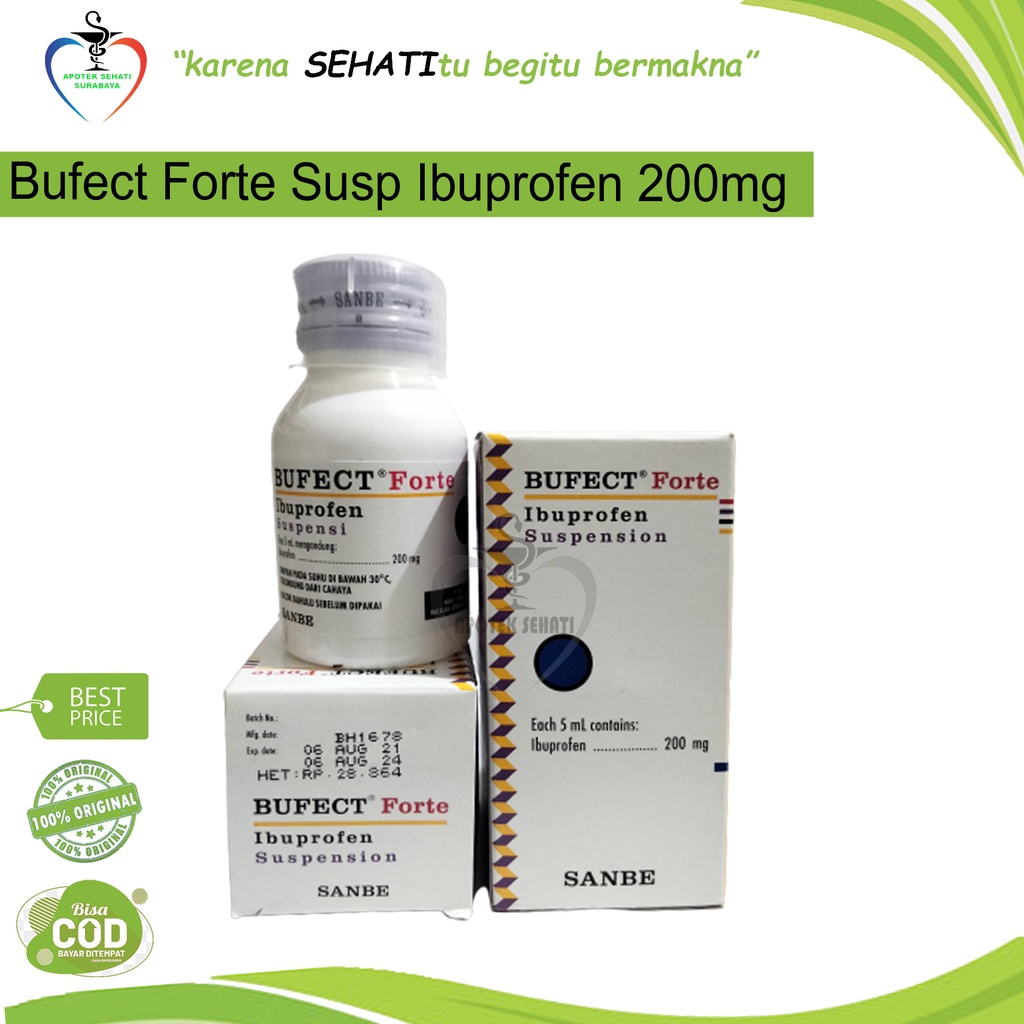 Bufect Forte Susp 200 Mg Ibuprofen Forte Syrup Seperti Proris