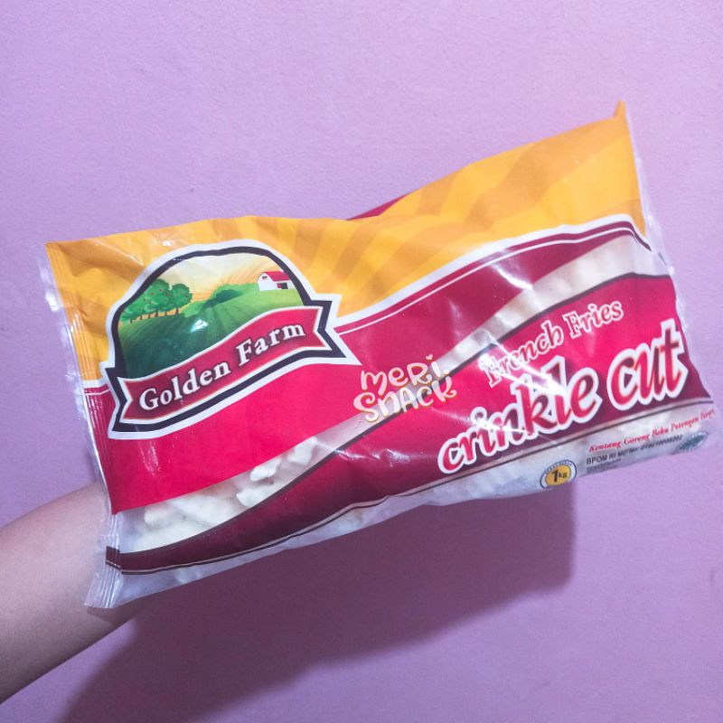 

Golden Farm Crinkle Cut Kentang Beku 1Kg / Kentang Frozen