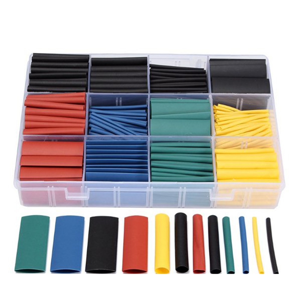 530pcs Isolasi Bakar Heat Shrink Polyolefin Rasio 2: 1
