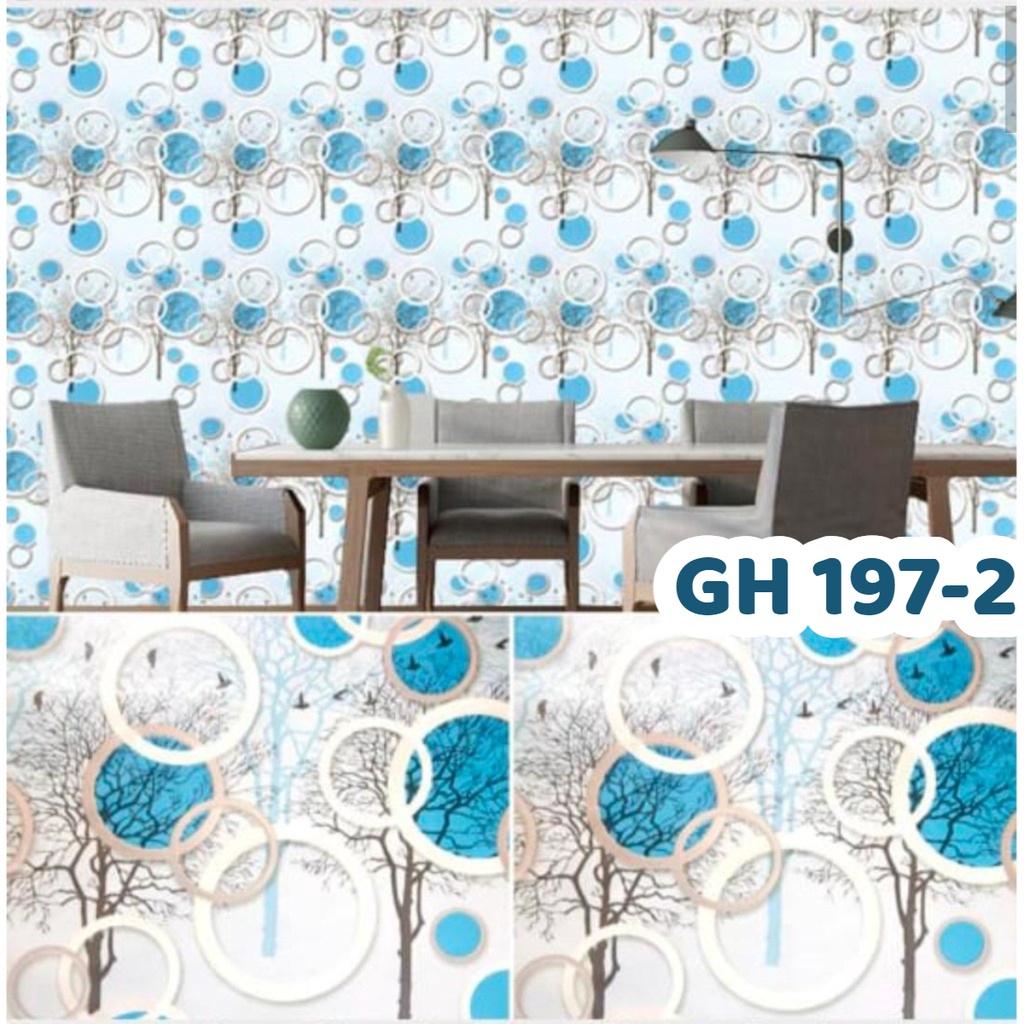 [BAYAR DITEMPAT] PROMO TERMURAH wallpaper dinding motif dan karakter Size 45cm X 5M / Wallsticker Premium Quality motif ELEGANT - BOY WALLPAPER