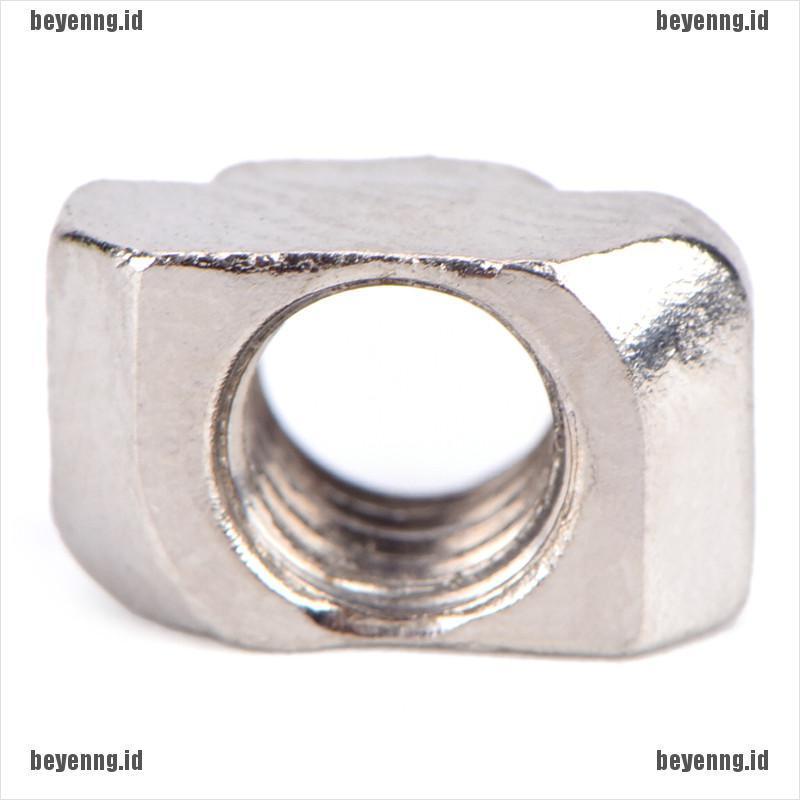 Bey 50PCS T-slot T-Nut M3 M4 M5 Bahan Carbon Steel Aluminum Gaya Eropa