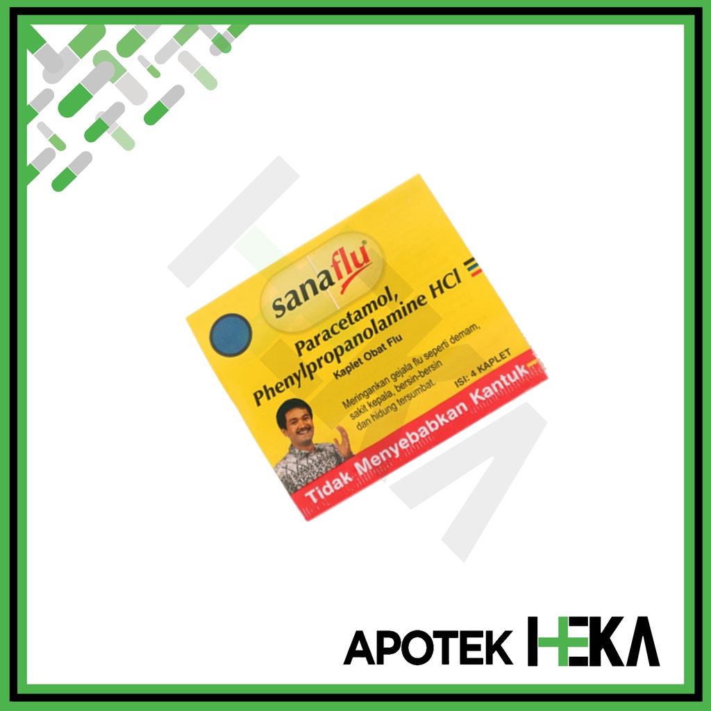 Sanaflu PE Kaplet Strip isi 4 Tablet - Obat Flu Pilek (SEMARANG)