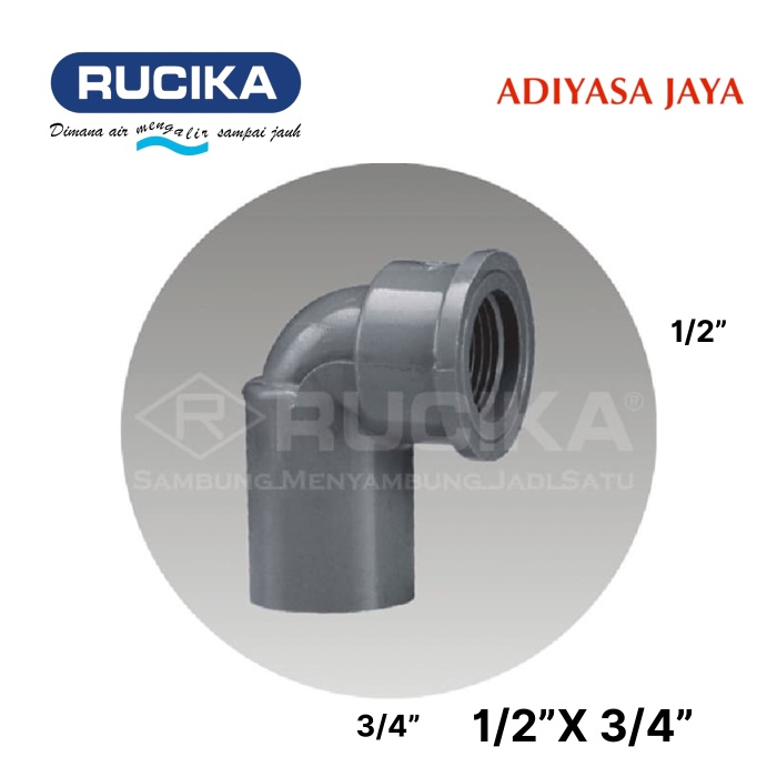 Jual Faucet Elbow Aw X Rucika Kdd Knie Drat Dalam Shopee