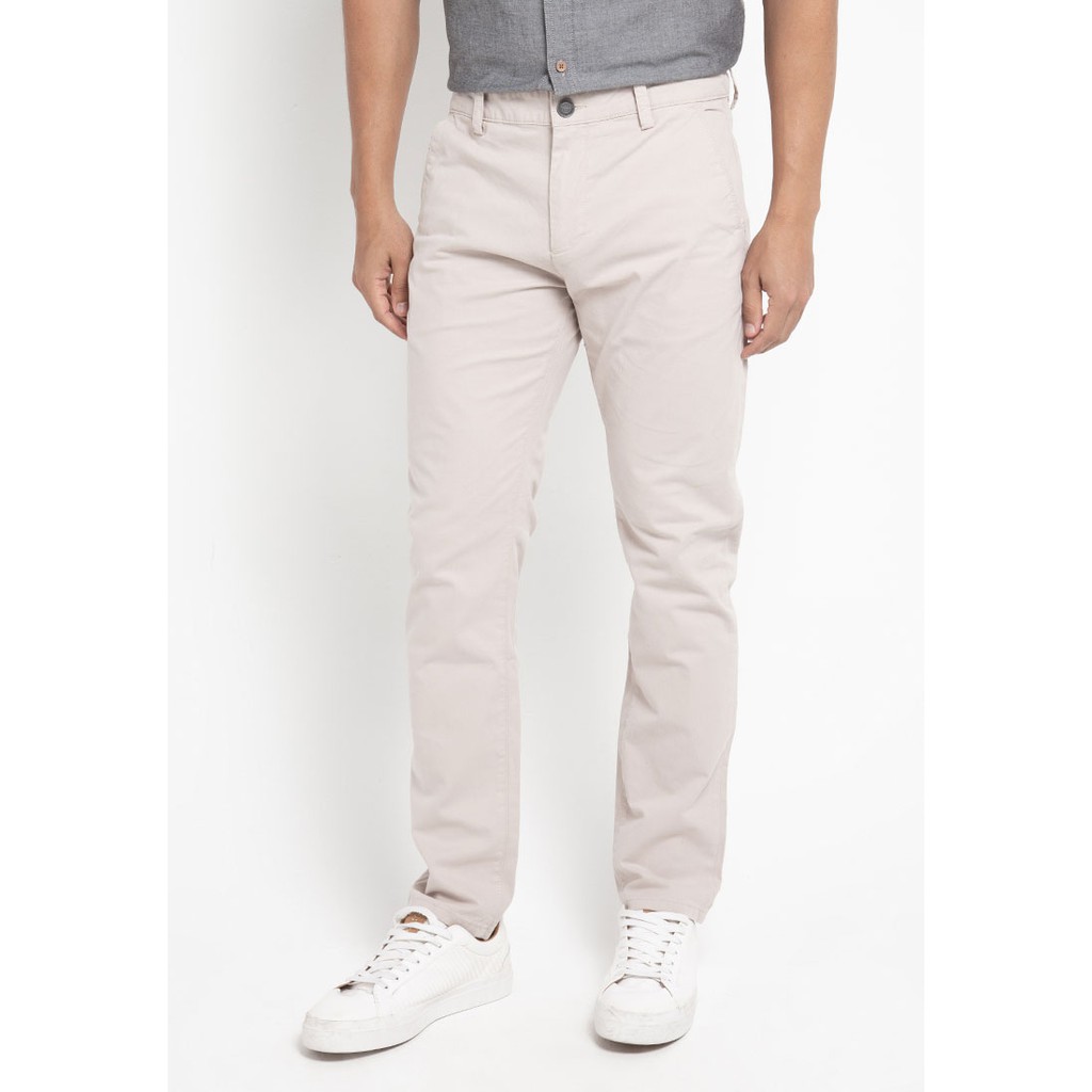 TRIPLE Celana Chinos Stretch Slim Fit Cream 268 828 CRM TRIPLE Celana Chinos Stretch Slim Fit Cream 268 828 CRM