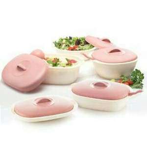 VERONA HIJAU ONGKIR 2 KG VERONA GADING SET 5 GREEN LEAF OF 5 Wadah Sayur Makanan Plastik Murah Bagus