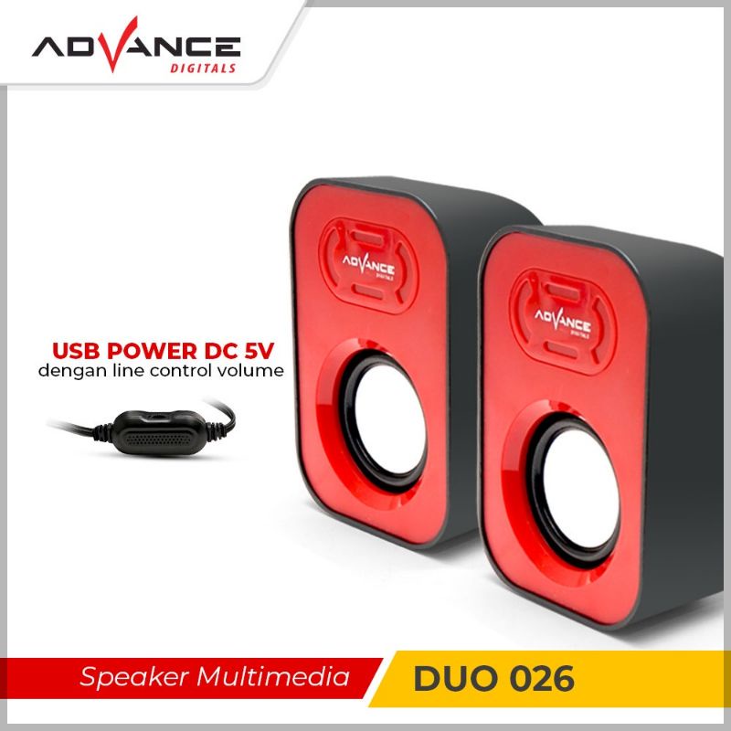 Advance Mini Speaker Bluetooth Multimedia Laptop DUO 026 040 096 200BT