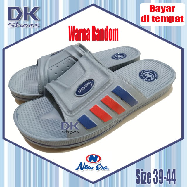 New Era Sandal Selop Kokop Pria 39-44 Jumbo / Sandal Laki Murah / Sandal PVC / Sandal Kokop Anti Air